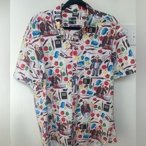 RSVLTS Shirt Men's XL White Red The Office Kevin Famous Chili The Roosevelts